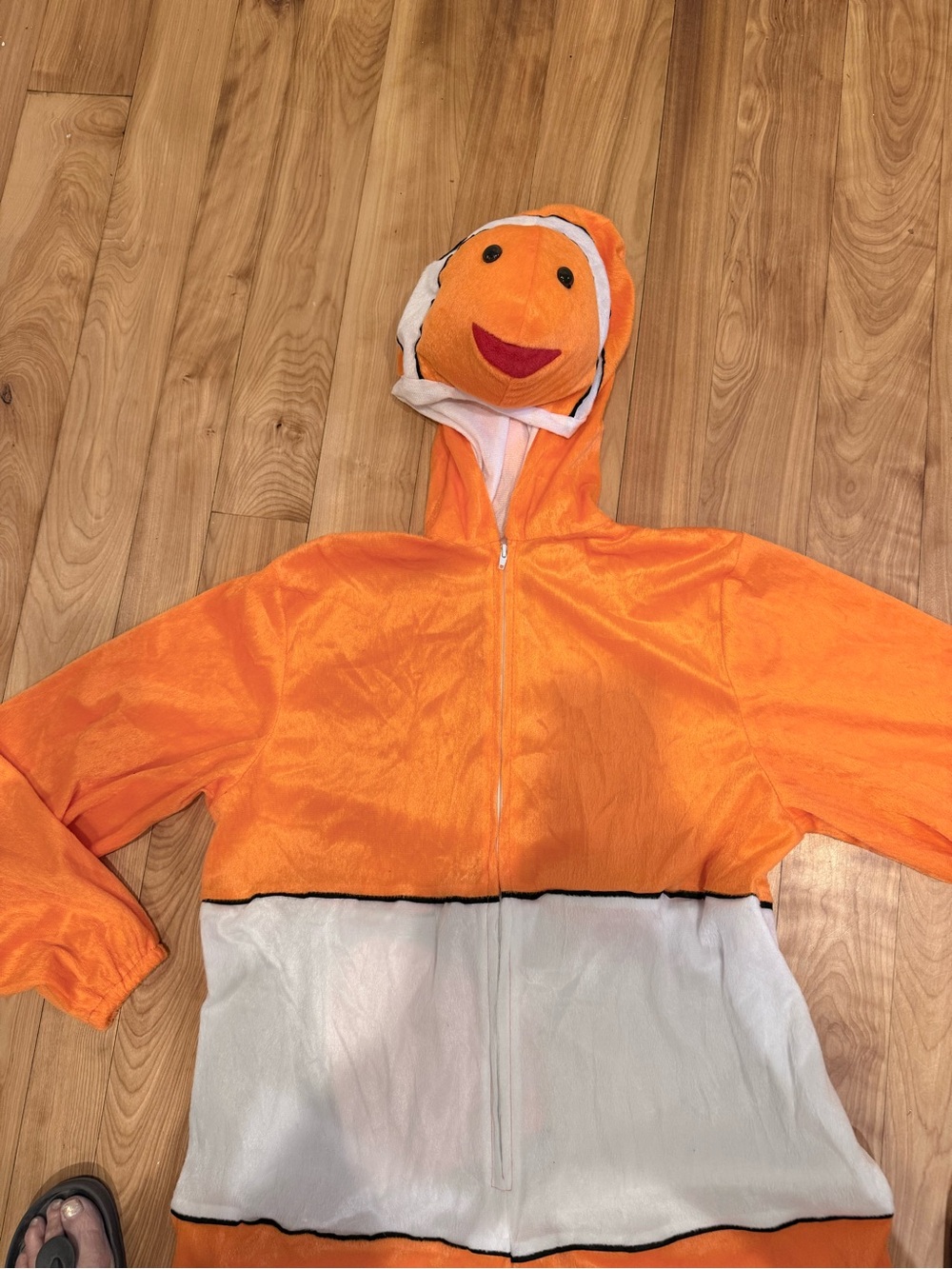 Orange Clownfish Adult Costume Hoodie